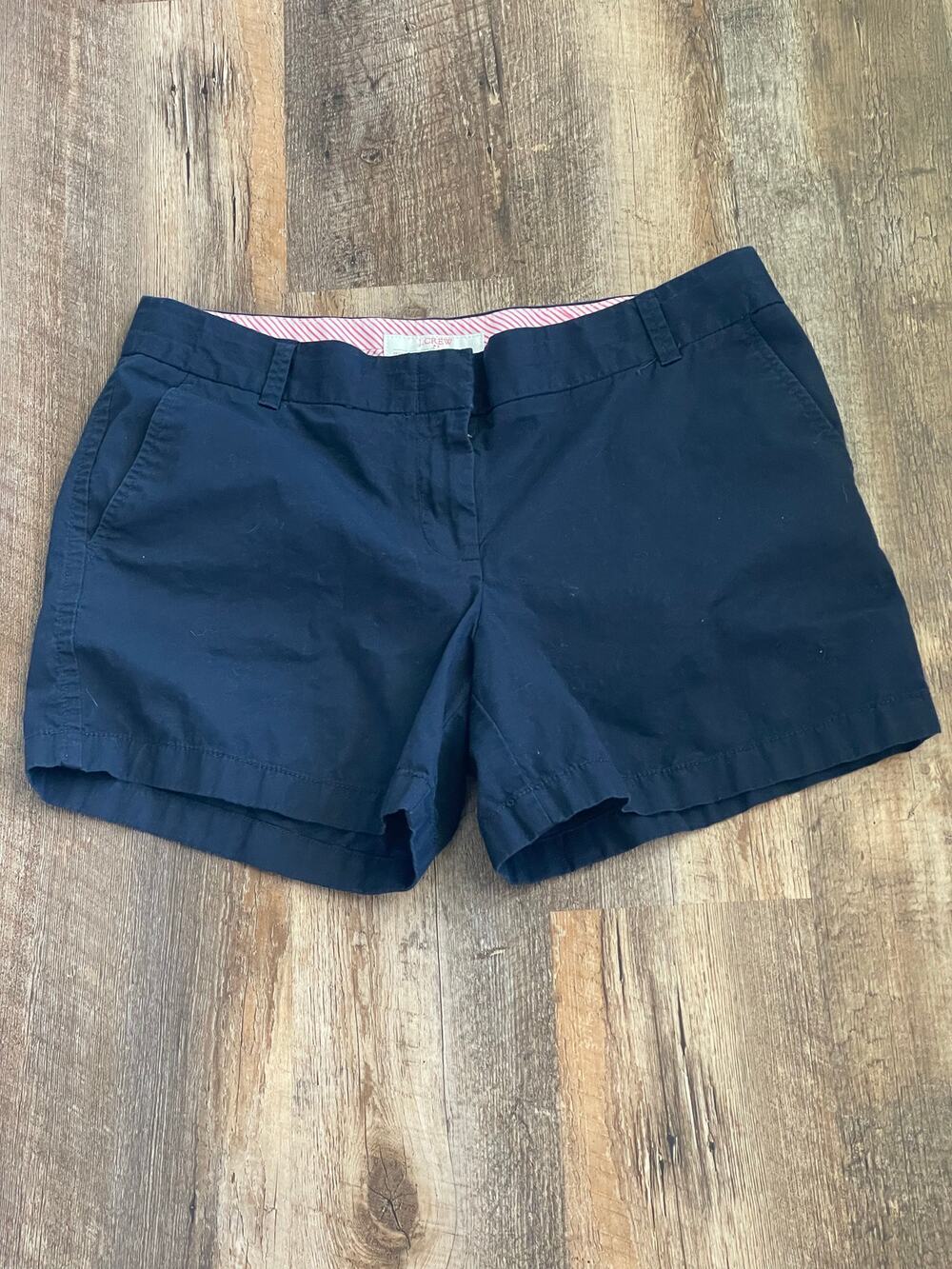 J. Crew Navy Chino shorts size 10 , 100% Cotton
